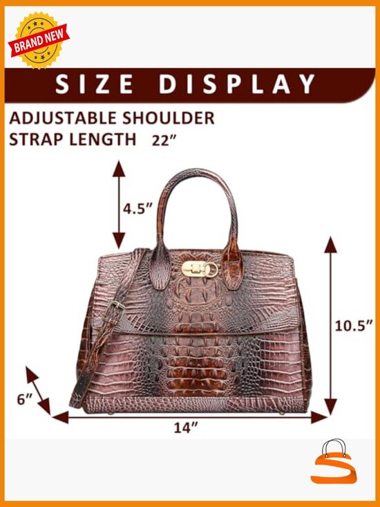 Large Capacity Leather Backpack Tote, Crossbody Handbag for Work Travel main image 5